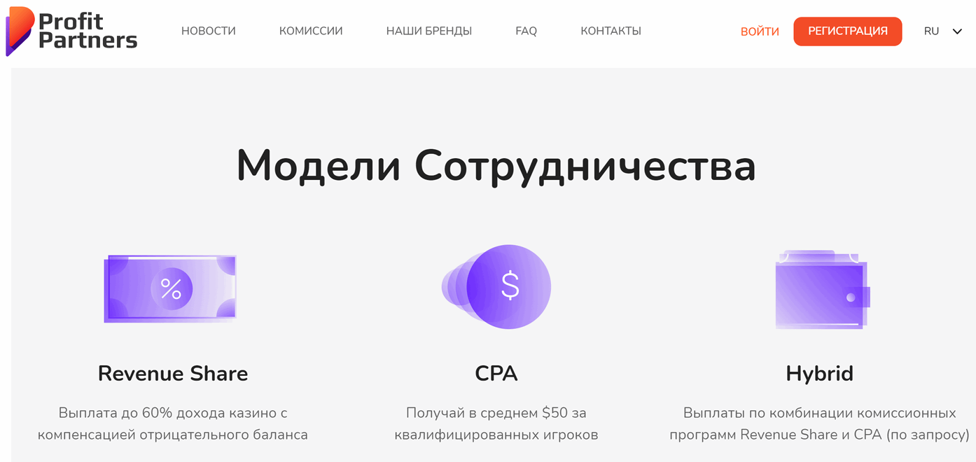 Обзор партнерской программы Profit Partners